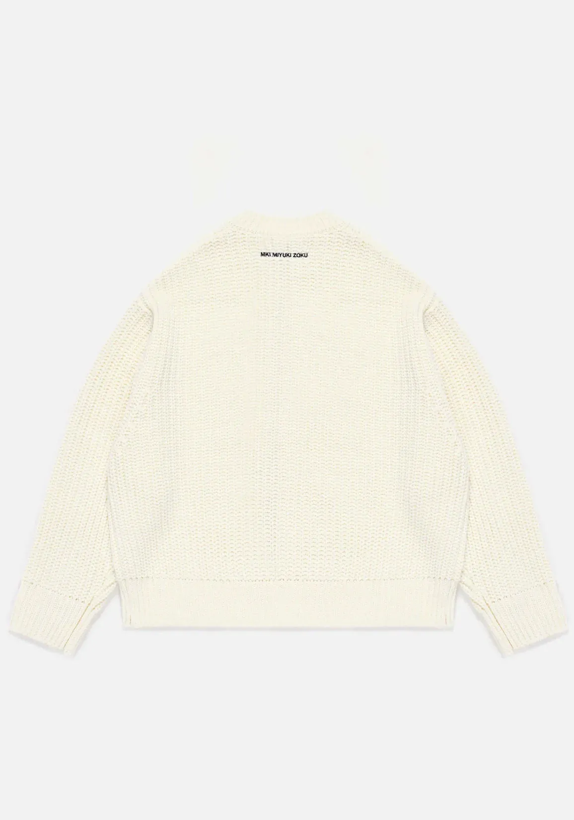 Oversized Fit Chunky Rib Knit Crewneck Jumper