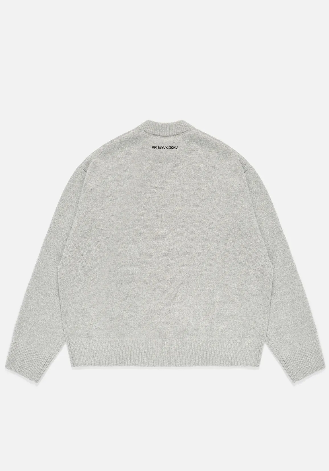 Oversized Fit Mohair Blend Knit Crew Jumper