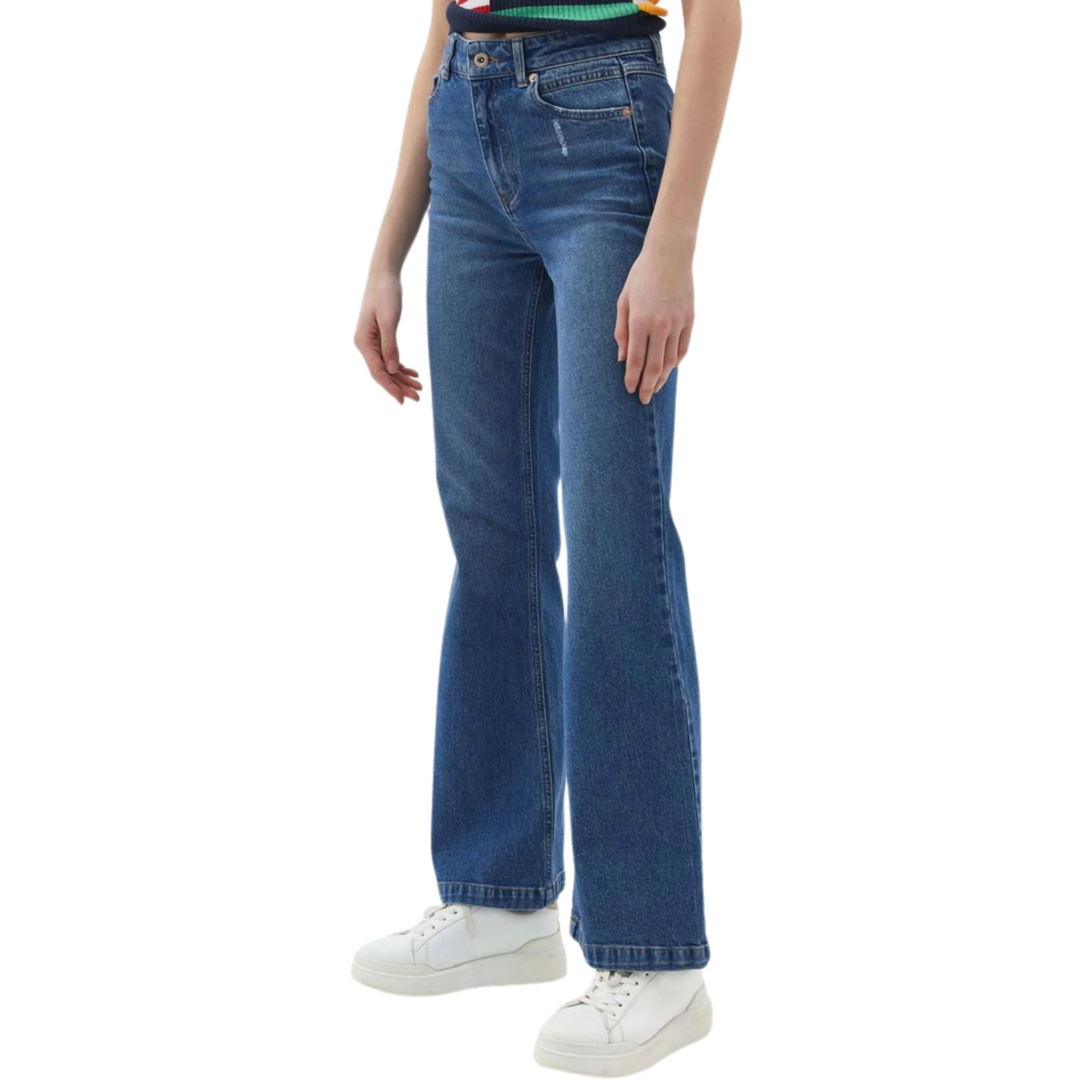 OXXO - Ultra High Rise straight Flared Denim Pants