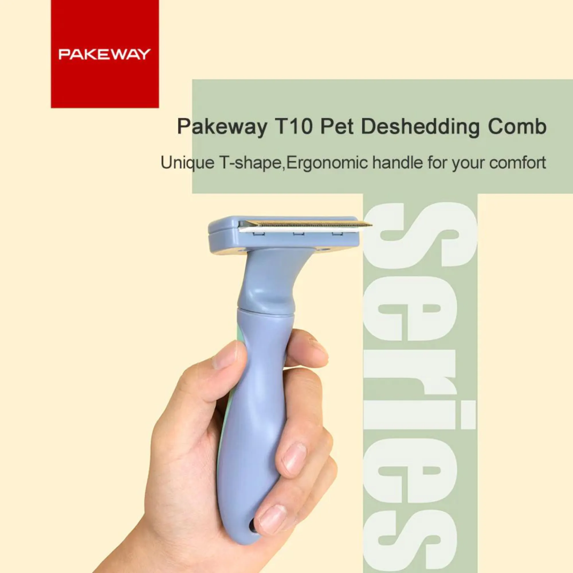 Pakeway T10 Short Hair Deshedding Cat Comb