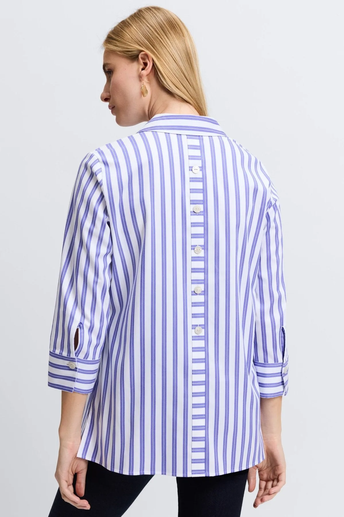 Pamela Essential Stretch No Iron Stripe Shirt