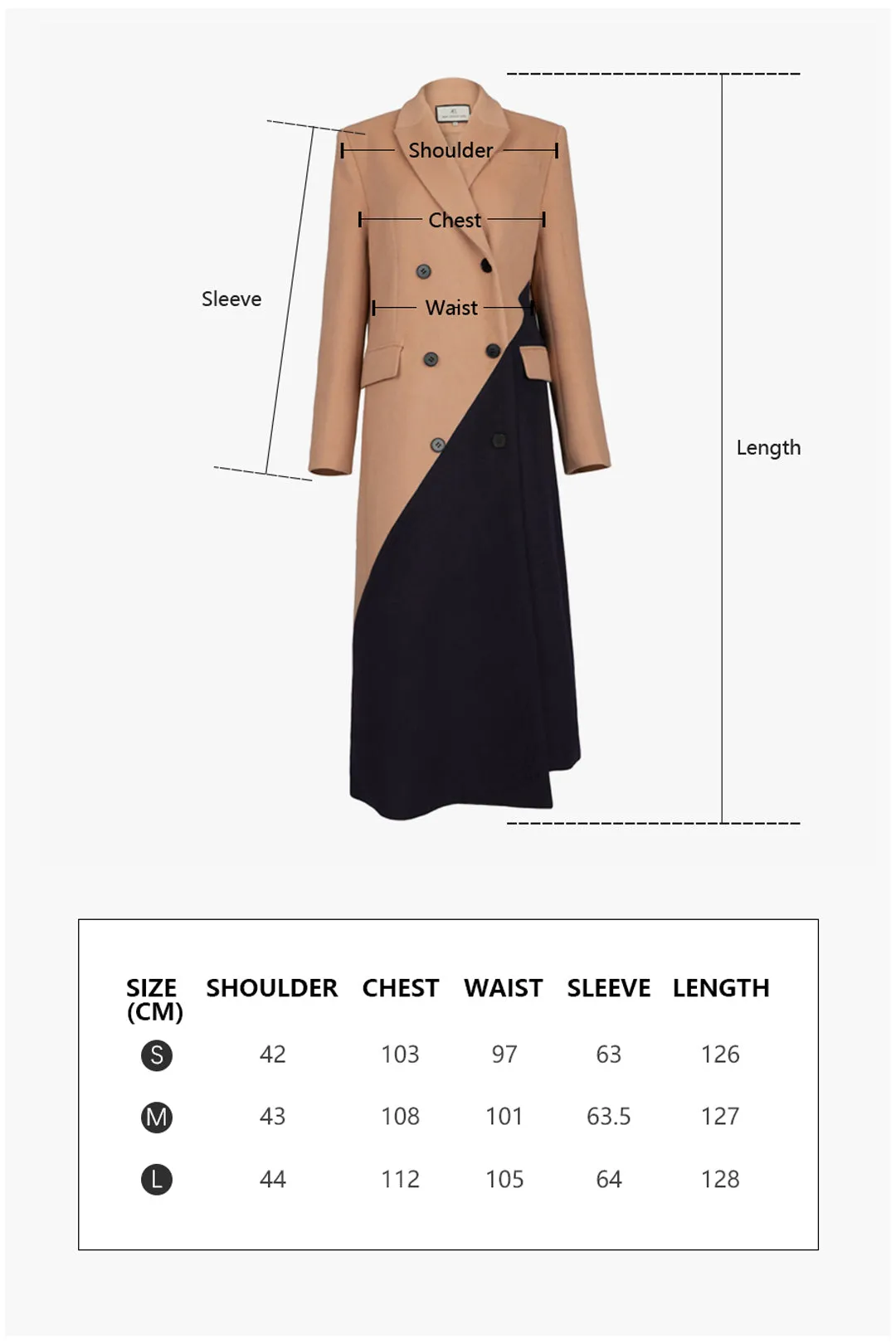 Patchwork coat | Long coat | Street coat