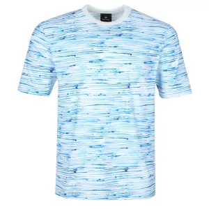 Paul Smith Tie Dye Stripe T Shirt in Blue