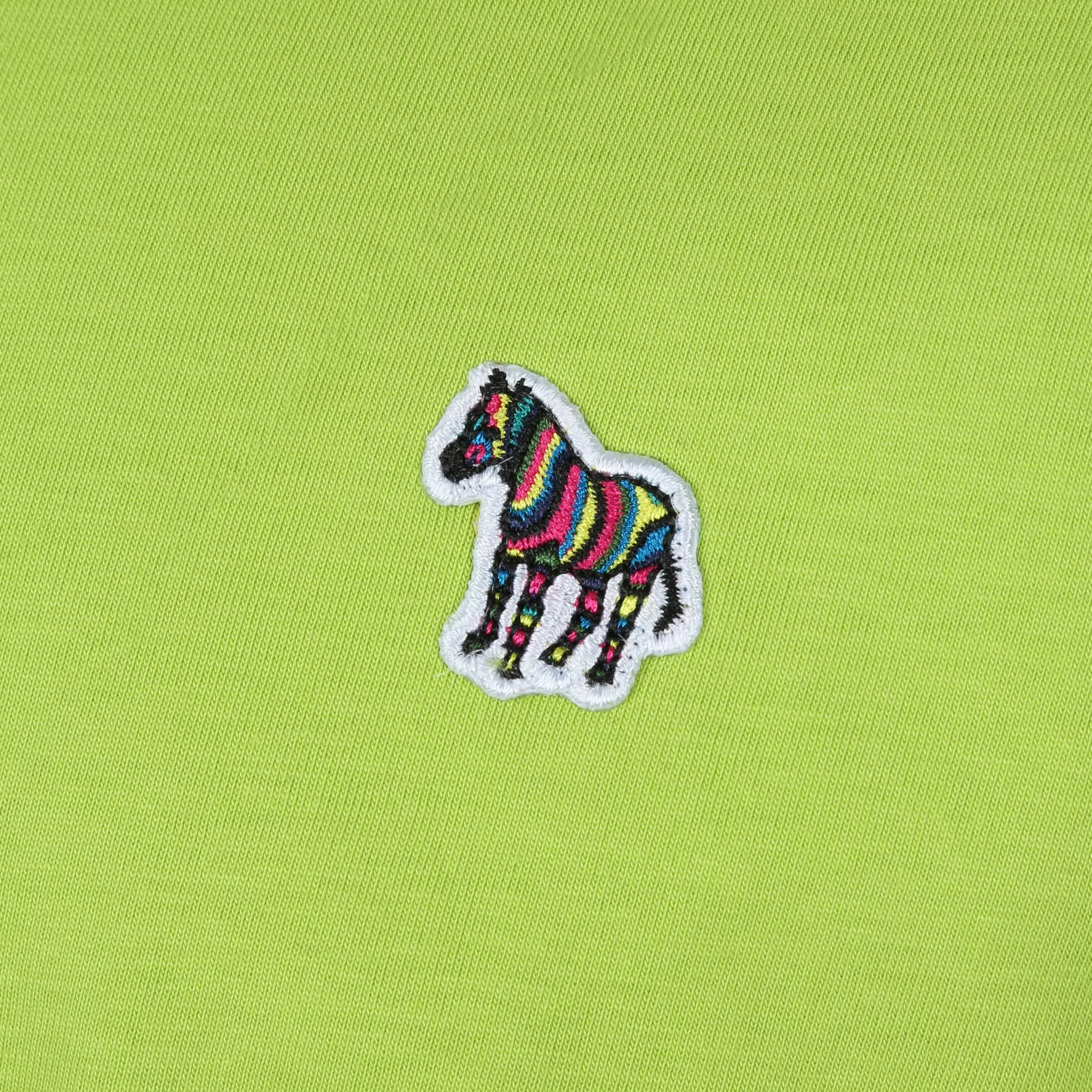 Paul Smith Zebra Badge T Shirt in Lime Green