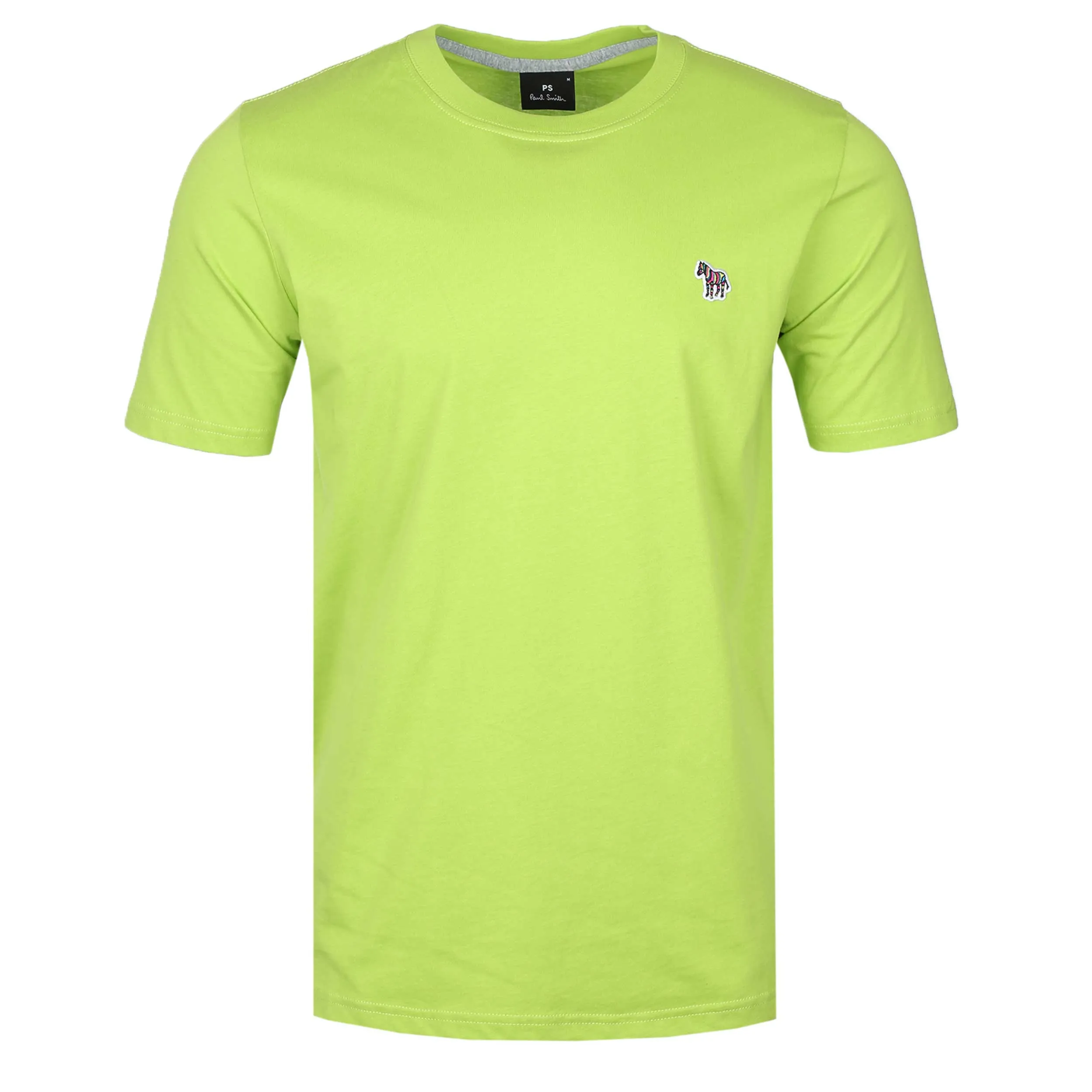 Paul Smith Zebra Badge T Shirt in Lime Green