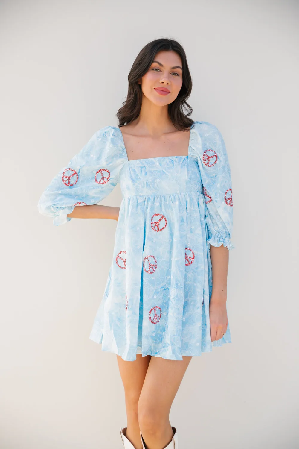 PEACE OF MIND BABYDOLL DRESS