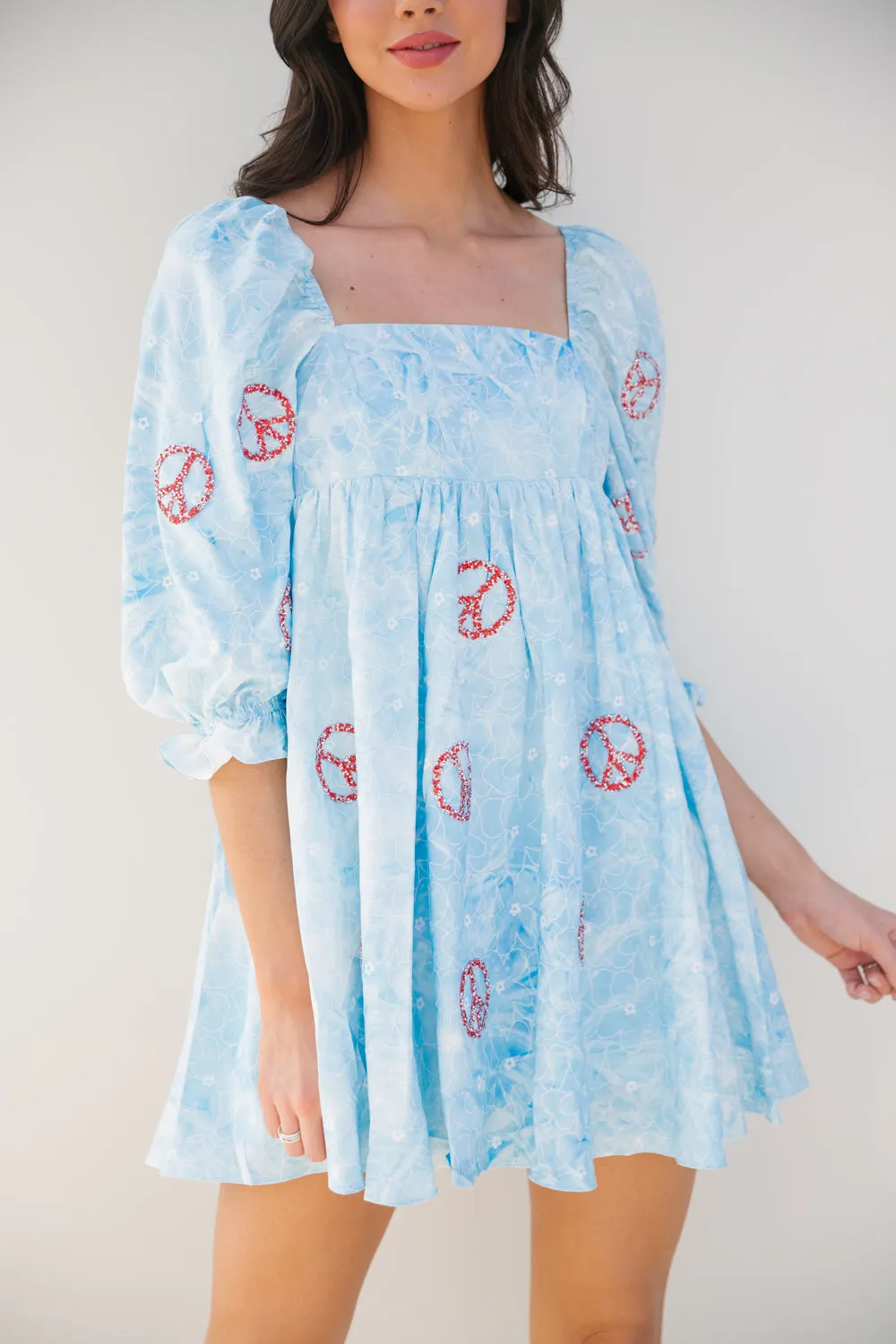 PEACE OF MIND BABYDOLL DRESS