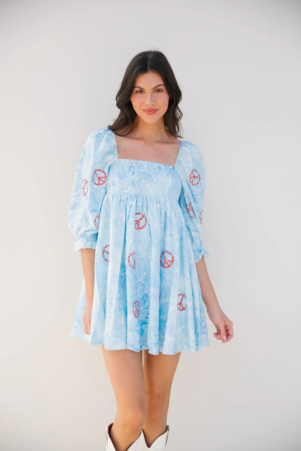 PEACE OF MIND BABYDOLL DRESS