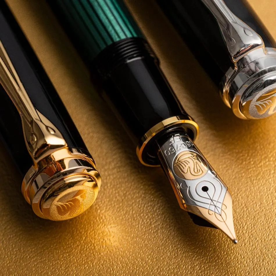 Pelikan Souveran M800 Fountain Pen - Black with Gold Trim