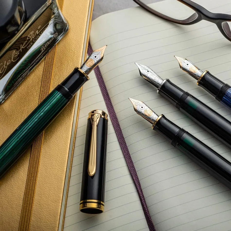 Pelikan Souveran M800 Fountain Pen - Black with Gold Trim