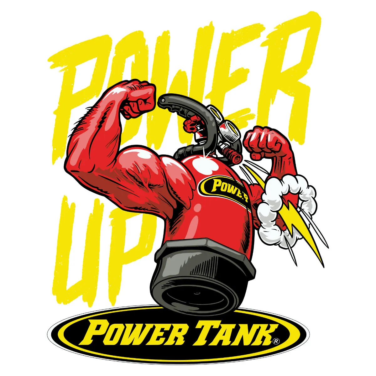 POWER UP! T-shirt - Candy Red