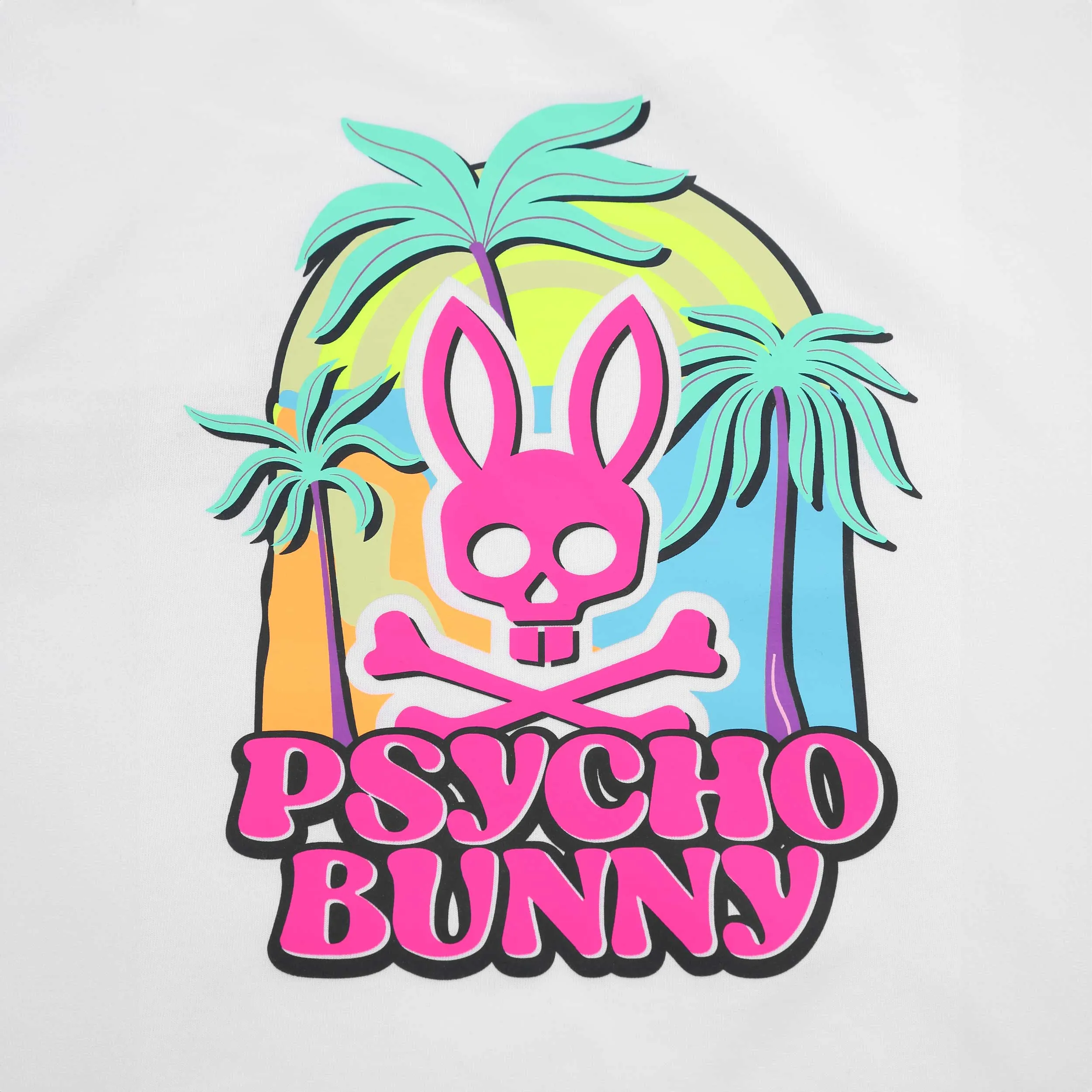 Psycho Bunny Redland Graphic T-Shirt in White