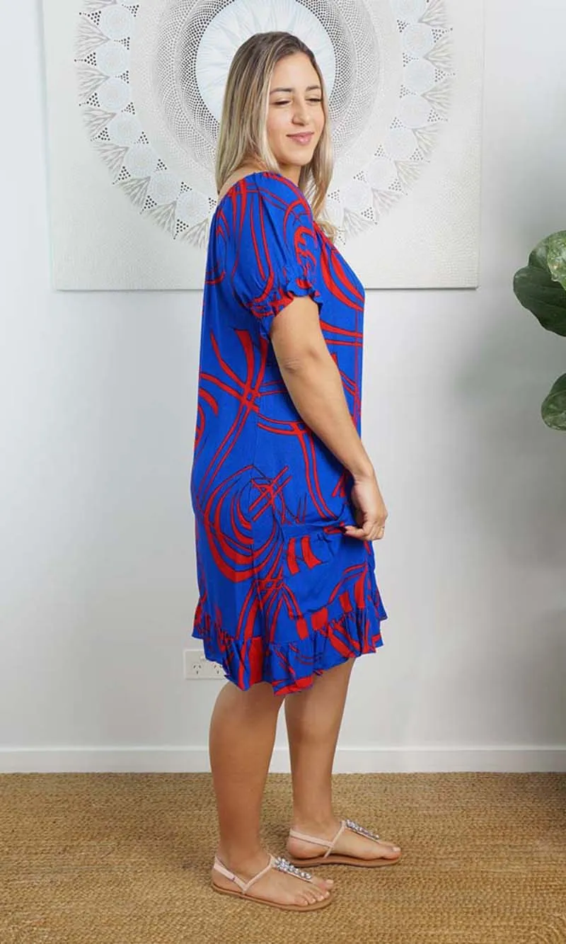 Rayon Cuba Dress Native, More Colours