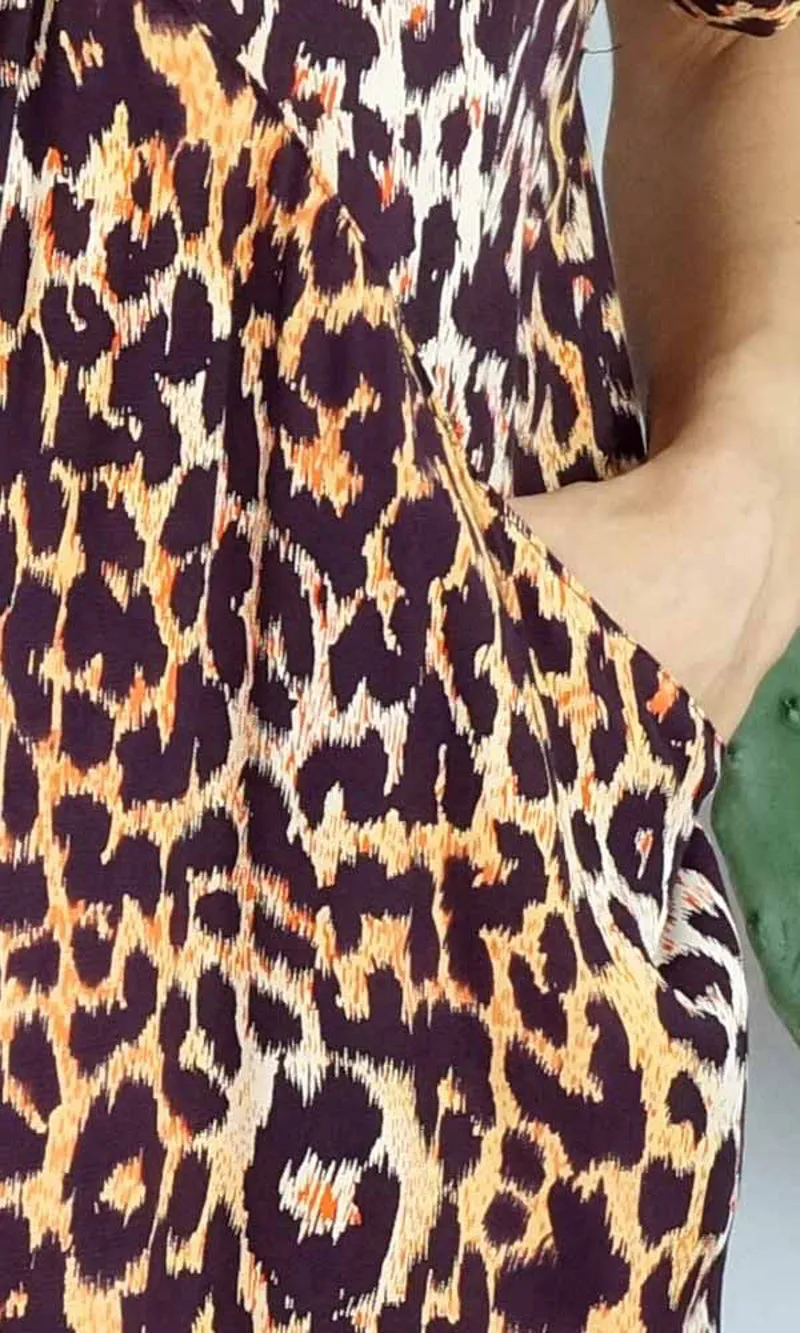 Rayon Dress Cruiser Leopard, More Prints