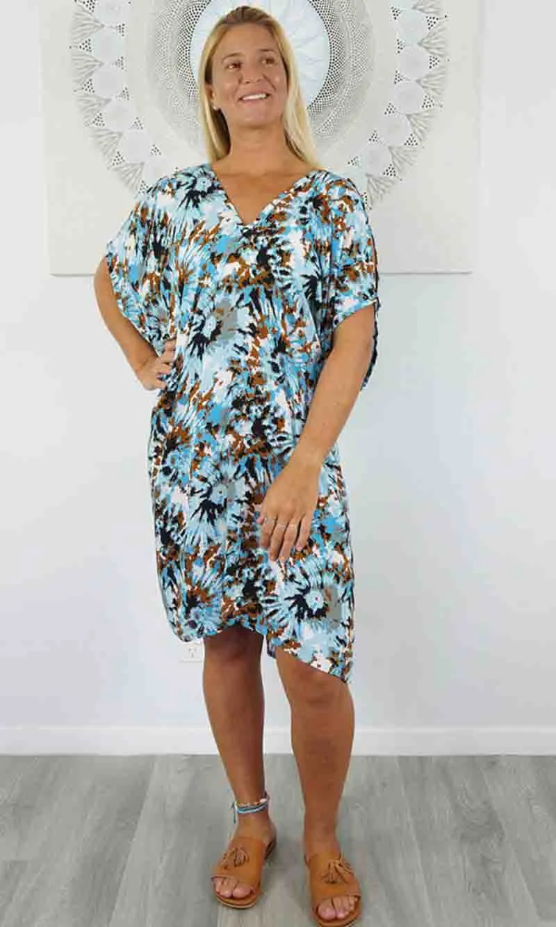 Rayon Dress Drifter Hazy, More Colours