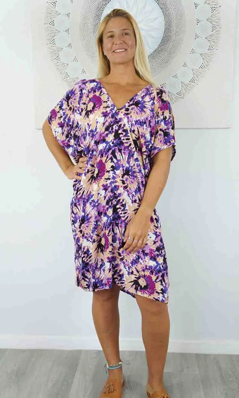 Rayon Dress Drifter Hazy, More Colours