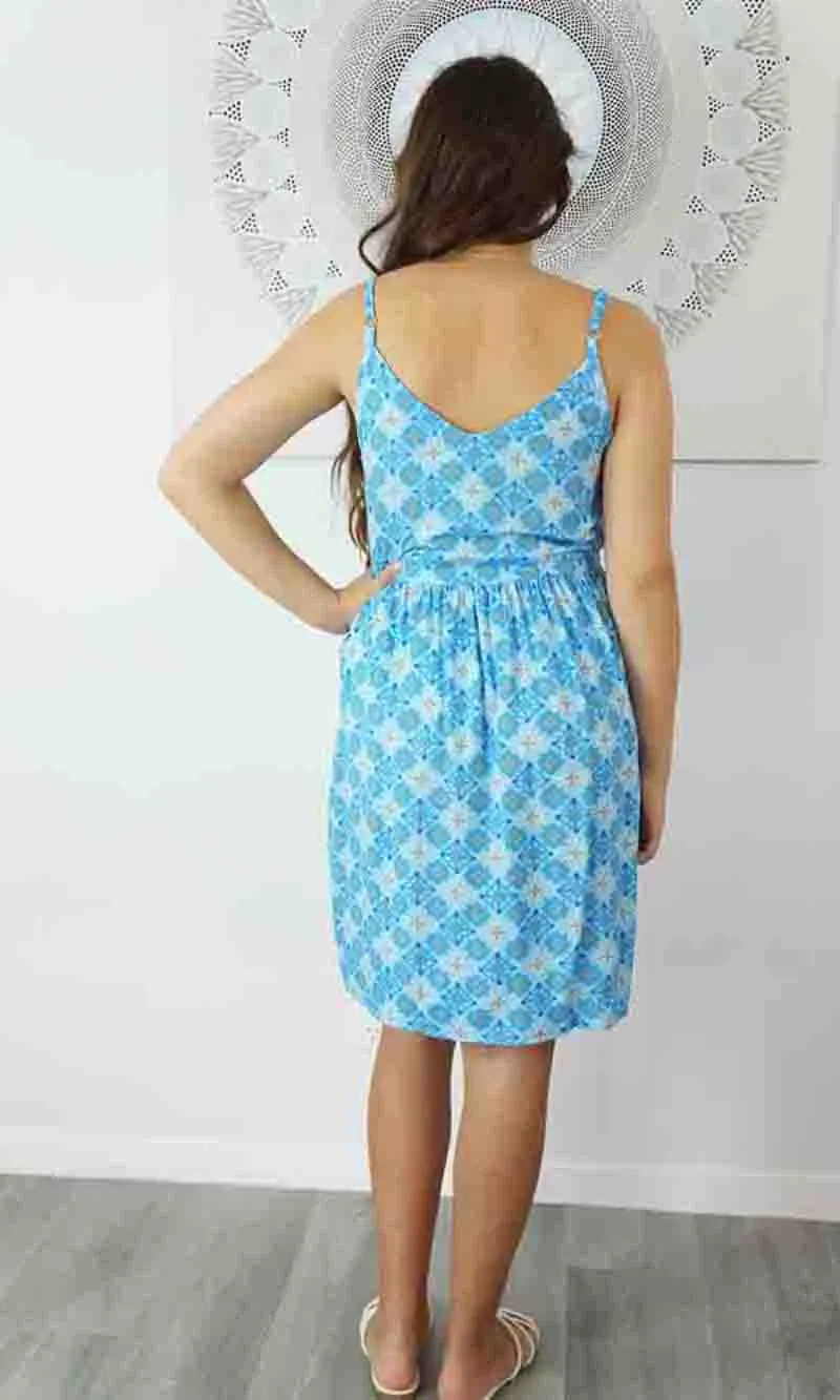 Rayon Dress Kalani Snowflower, More Colours