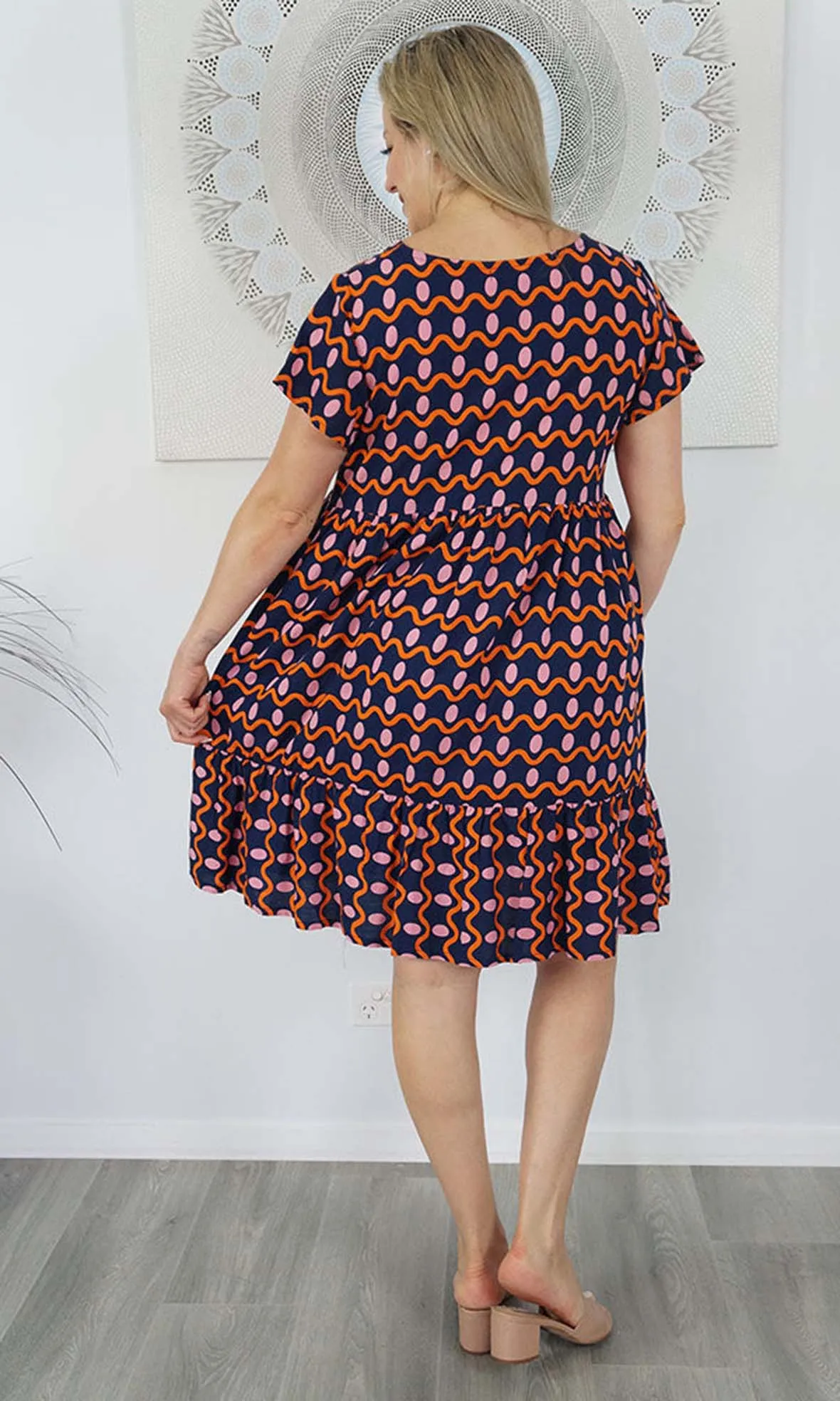 Rayon Dress Kiki Waves, More Colours