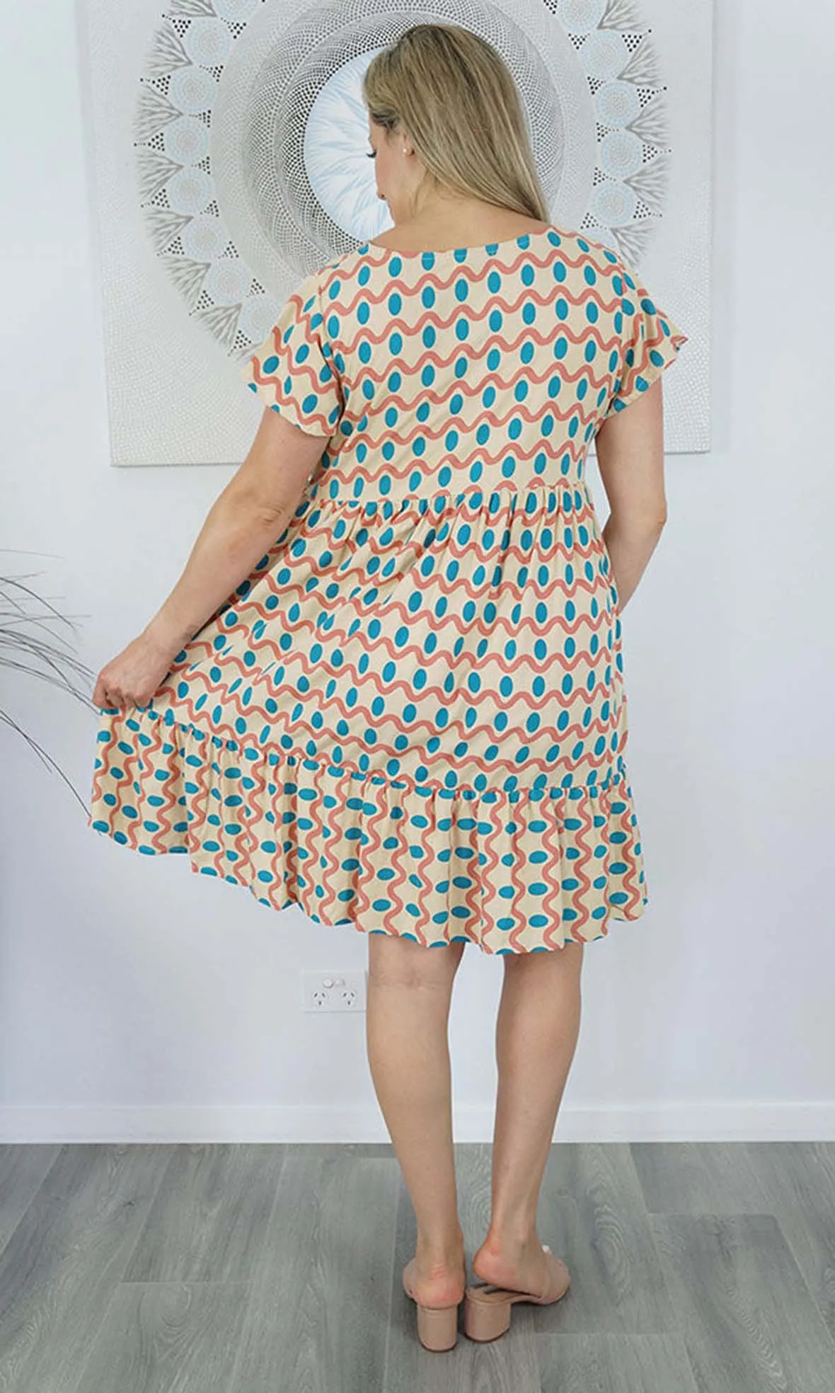 Rayon Dress Kiki Waves, More Colours