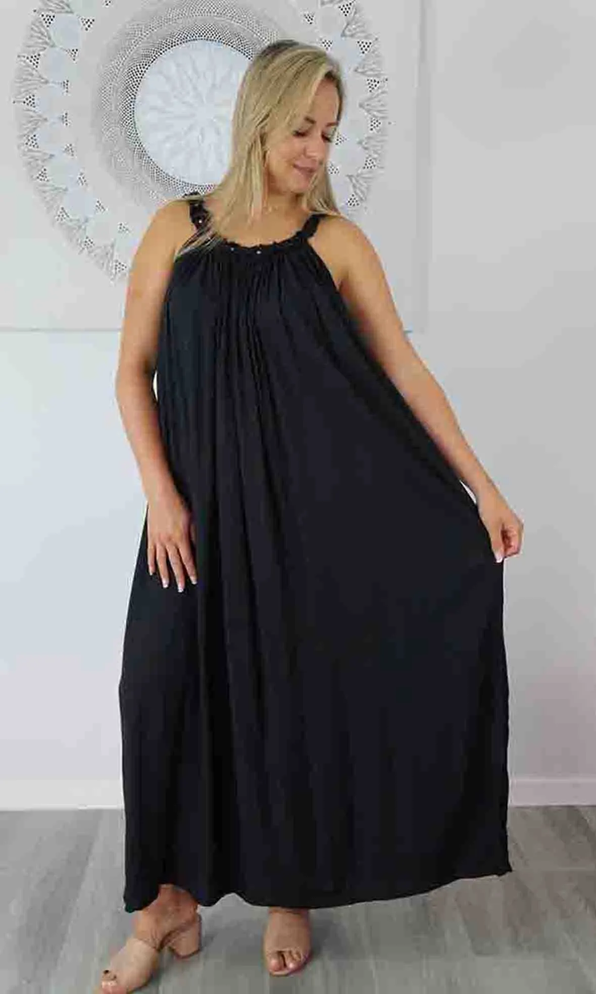 Rayon Dress Magnum Long Plain, More Colours