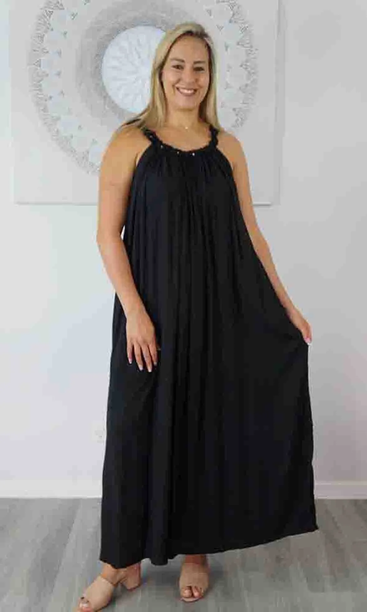 Rayon Dress Magnum Long Plain, More Colours