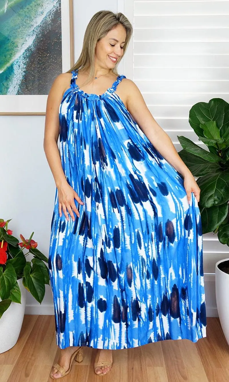 Rayon Dress Magnum Long Streaky Tie Dye, More Colours