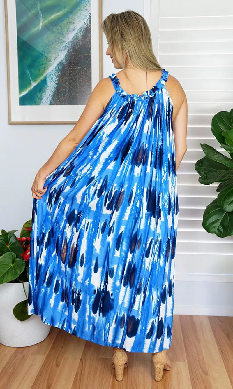 Rayon Dress Magnum Long Streaky Tie Dye, More Colours