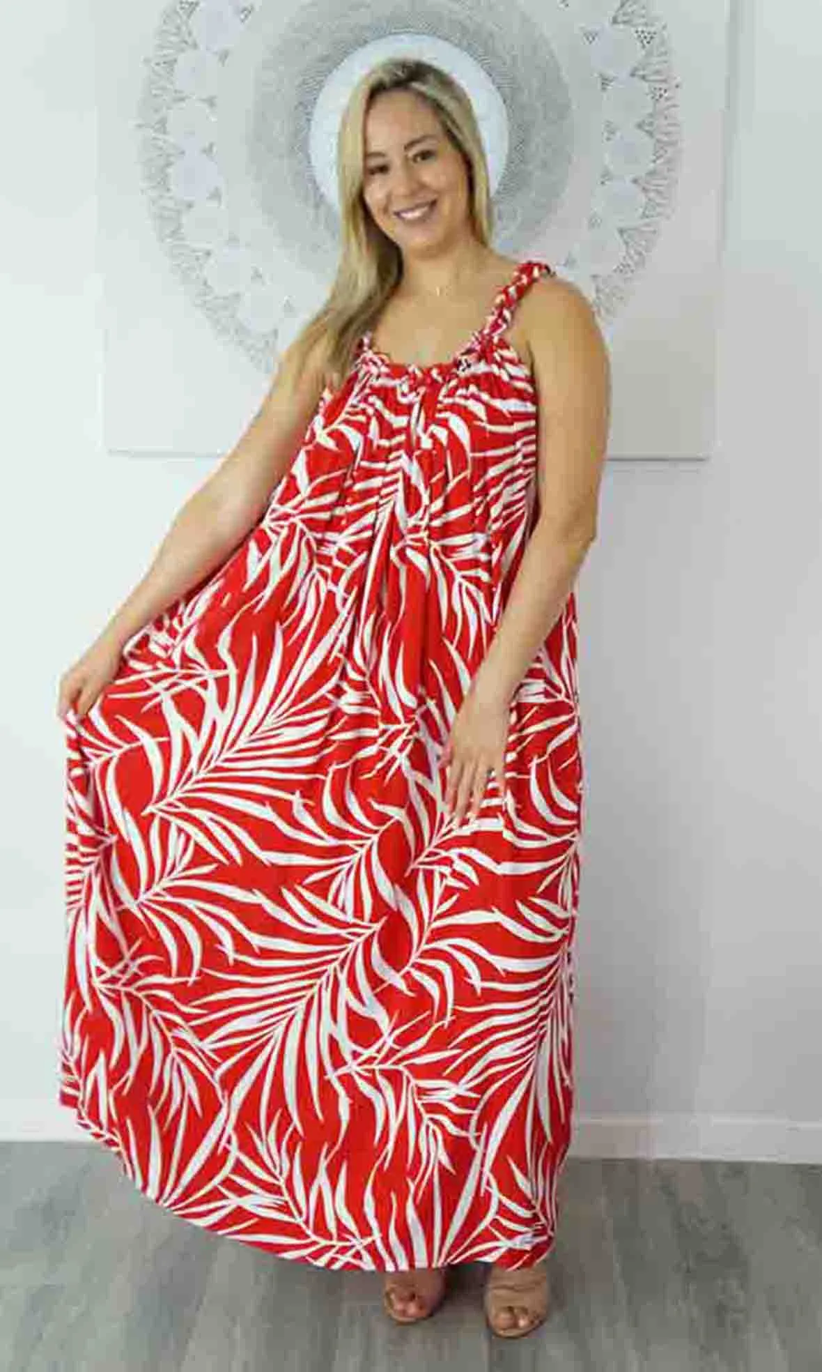 Rayon Dress Magnum Long Vines, More Colours