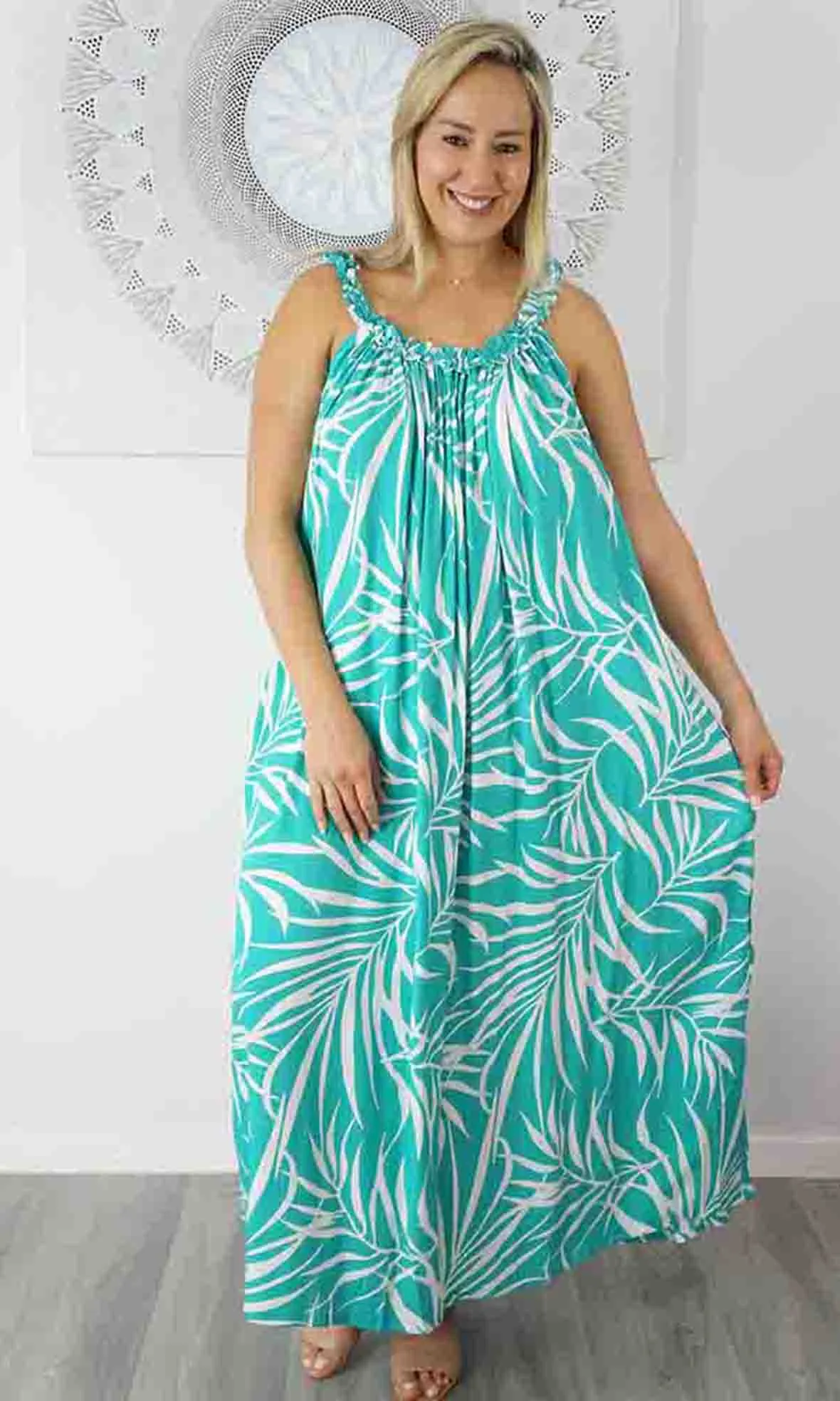 Rayon Dress Magnum Long Vines, More Colours