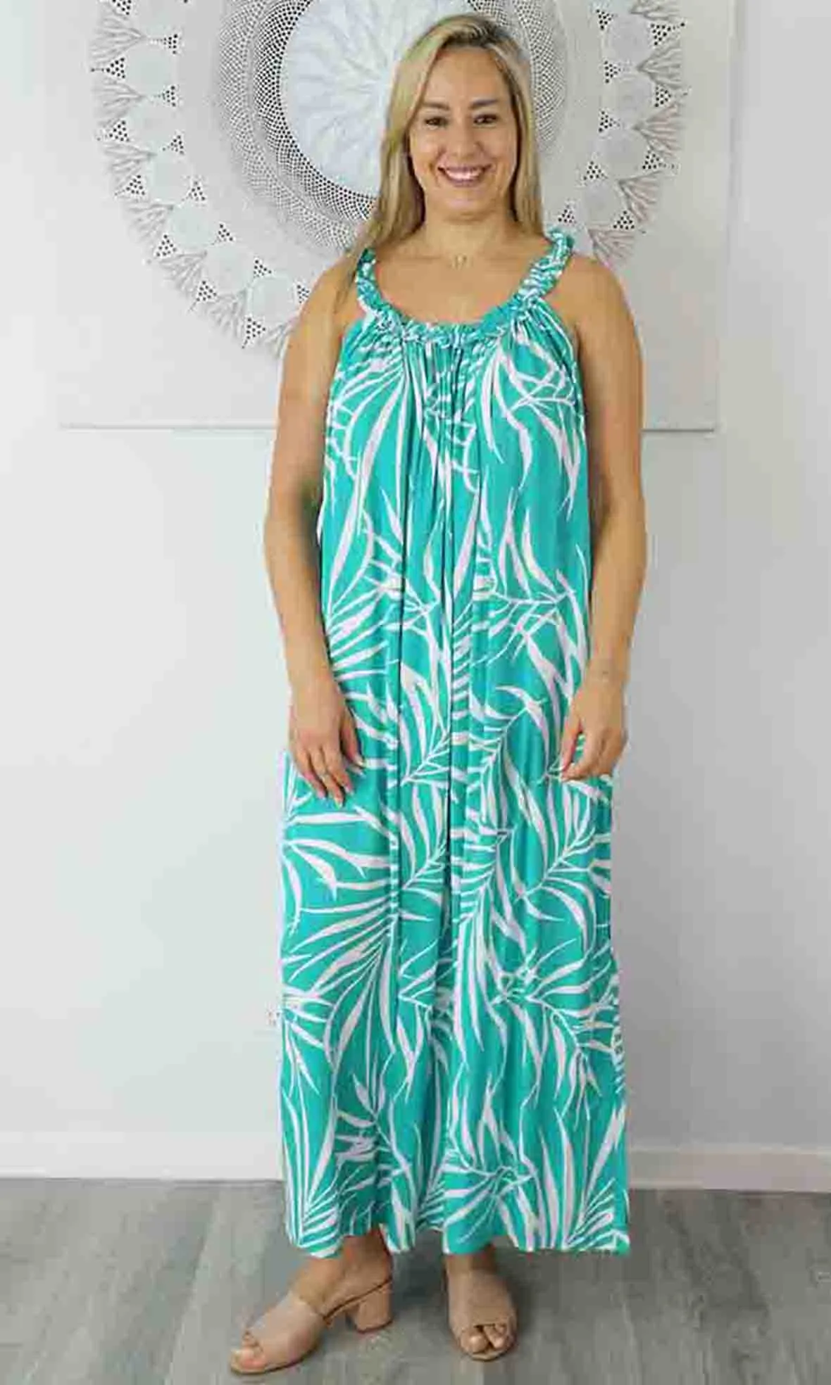 Rayon Dress Magnum Long Vines, More Colours