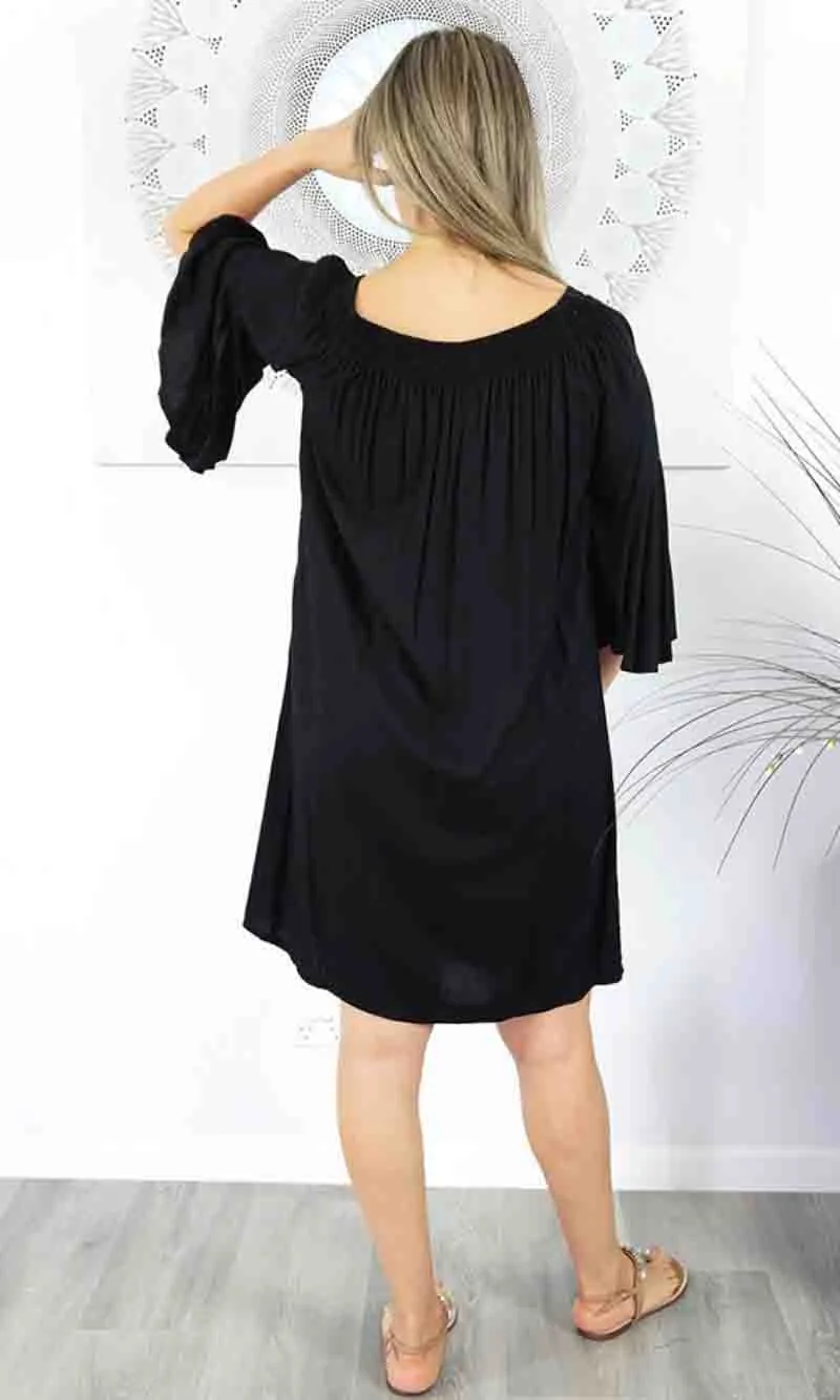 Rayon Dress Malibu Plain, More Colours