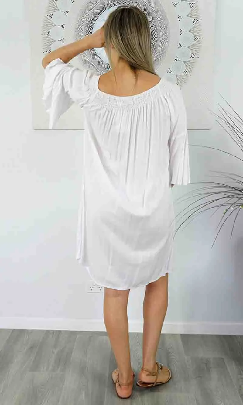 Rayon Dress Malibu Plain, More Colours