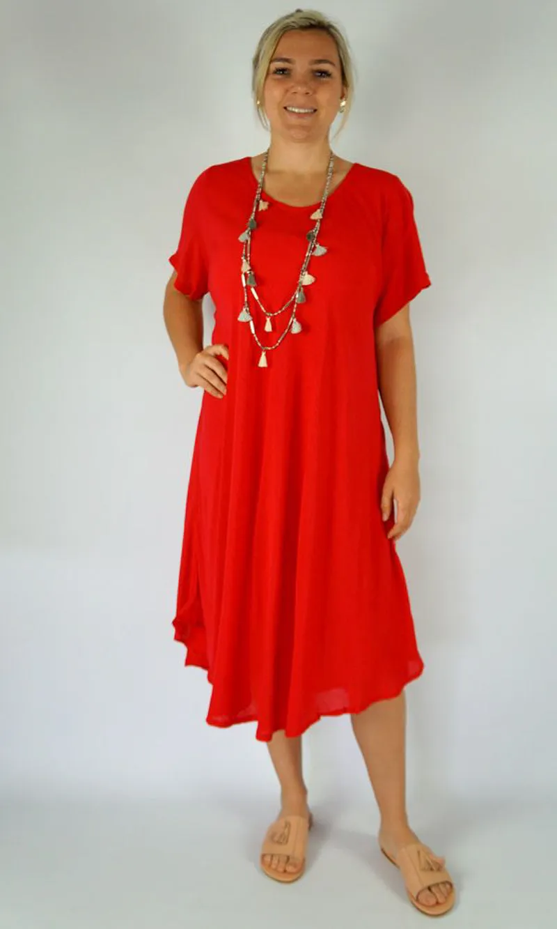 Rayon Dress Newport Plain, More Colours