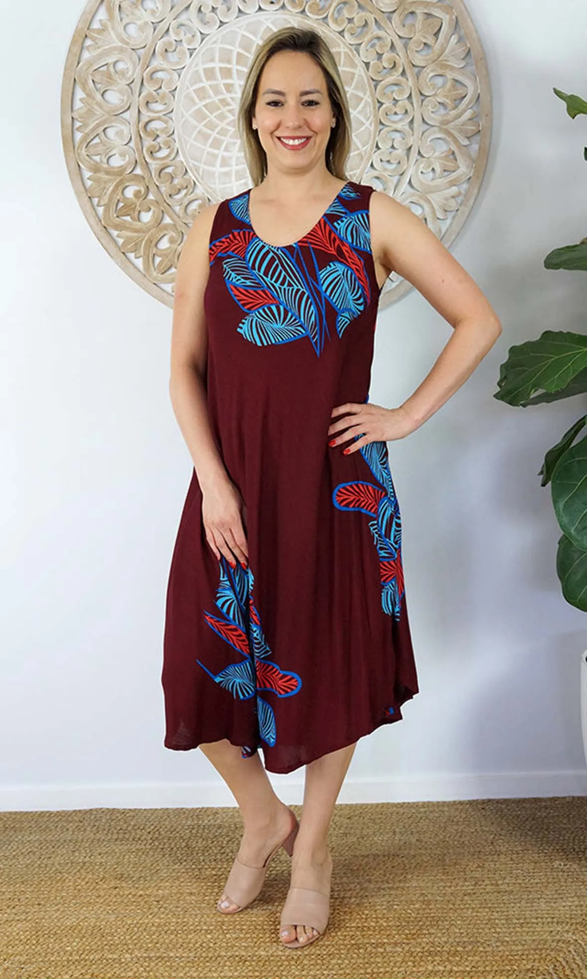 Rayon Dress Niche Fishbone, More Colours