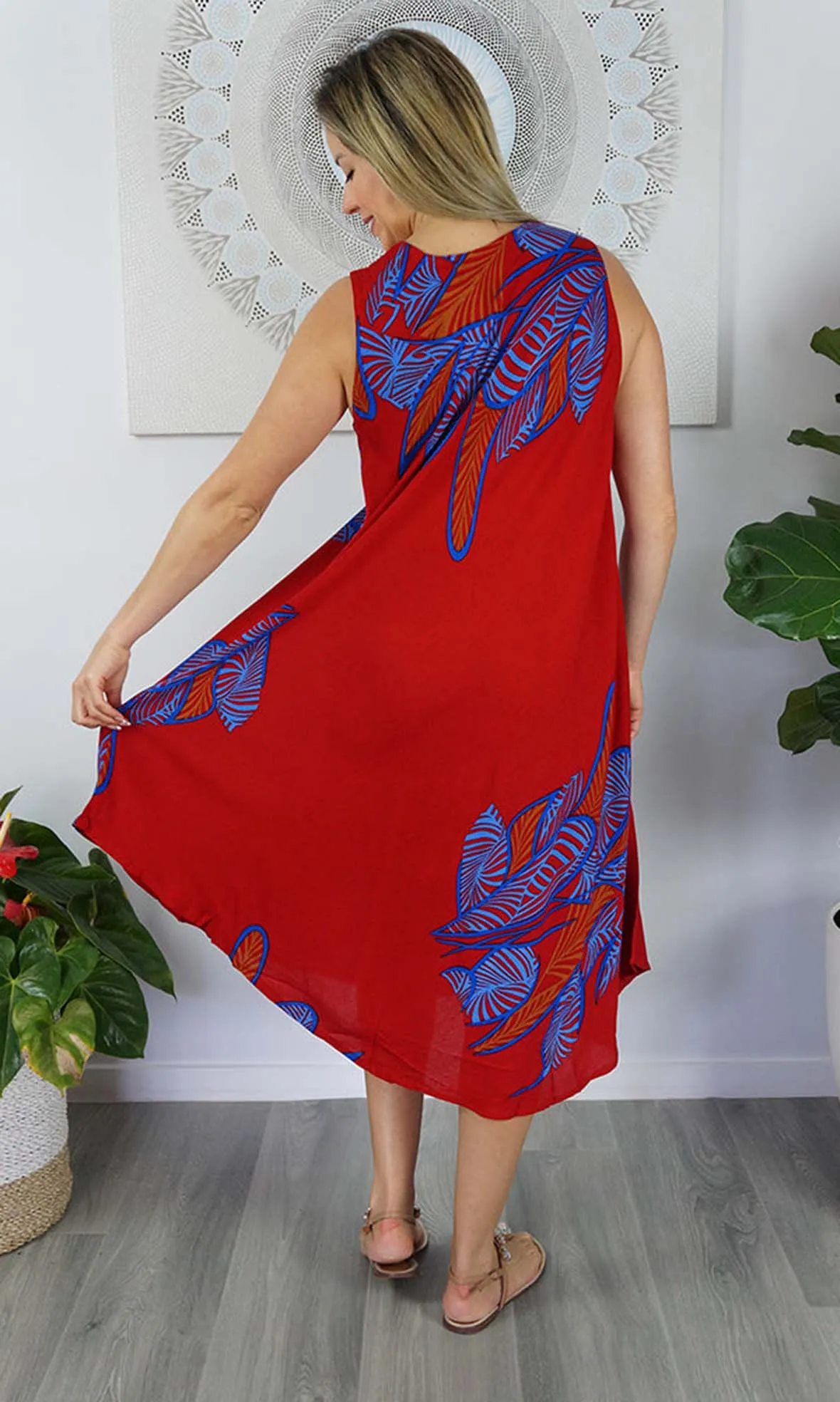 Rayon Dress Niche Fishbone, More Colours