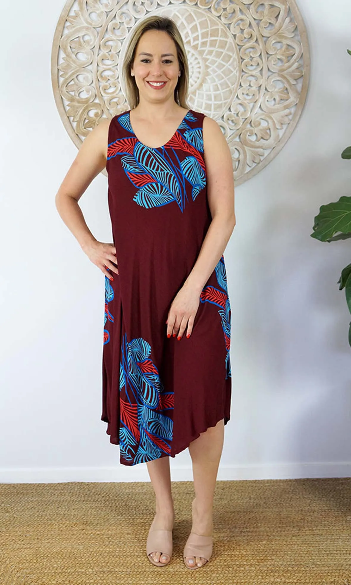 Rayon Dress Niche Fishbone, More Colours