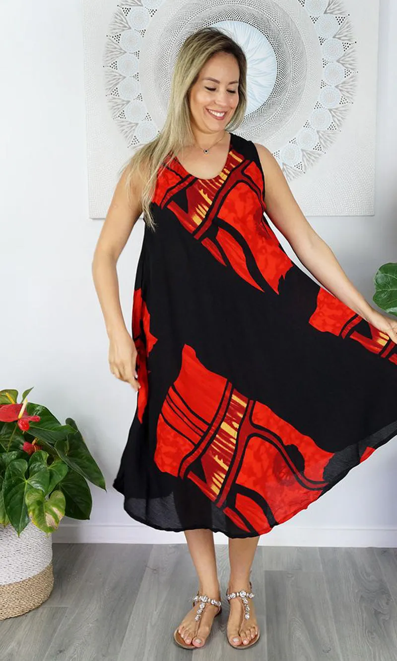 Rayon Dress Niche Vista, More Colours