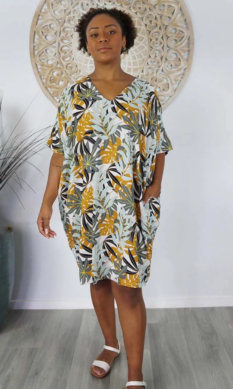 Rayon Dress Resort Palm Paradise, More Colours