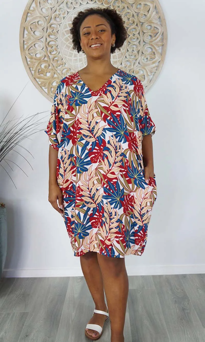 Rayon Dress Resort Palm Paradise, More Colours