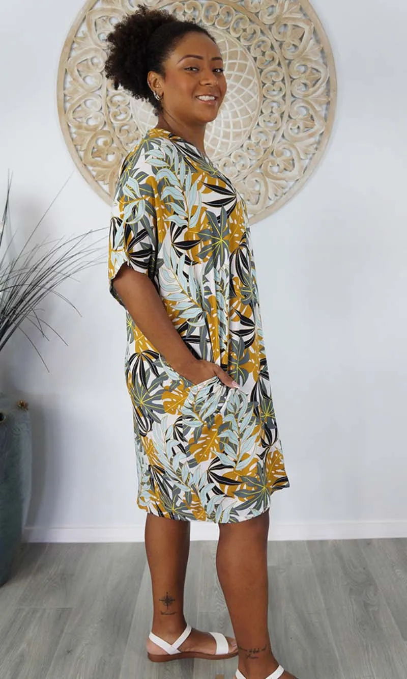 Rayon Dress Resort Palm Paradise, More Colours