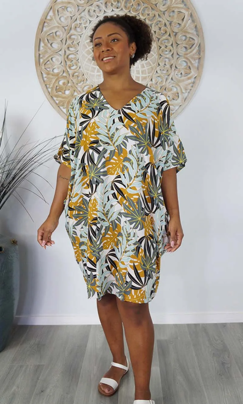 Rayon Dress Resort Palm Paradise, More Colours