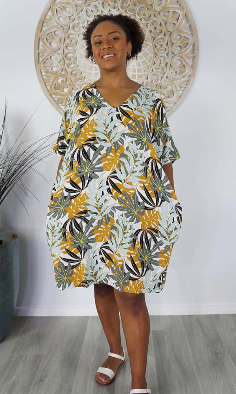 Rayon Dress Resort Palm Paradise, More Colours