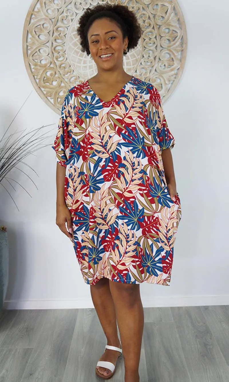 Rayon Dress Resort Palm Paradise, More Colours