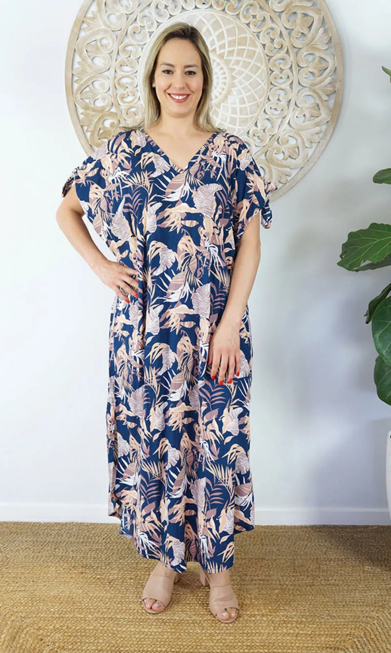 Rayon Kaftan Long Mykonos Botanique, More Colours