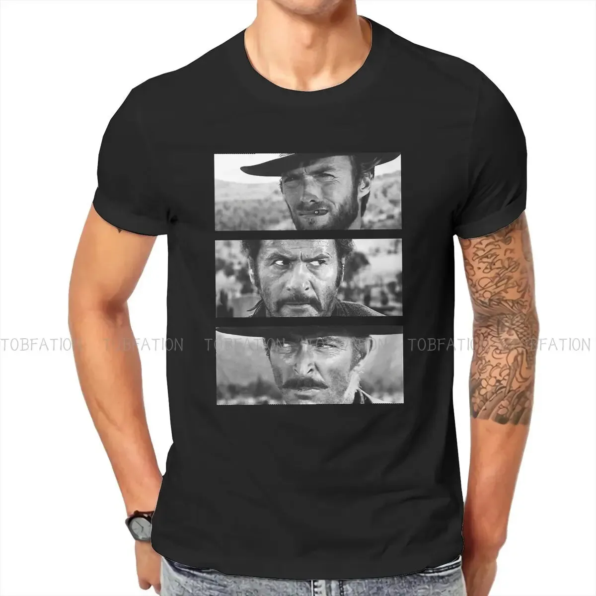 Red Dead Adventure Polyester TShirt for Men Clint Eastwood Western