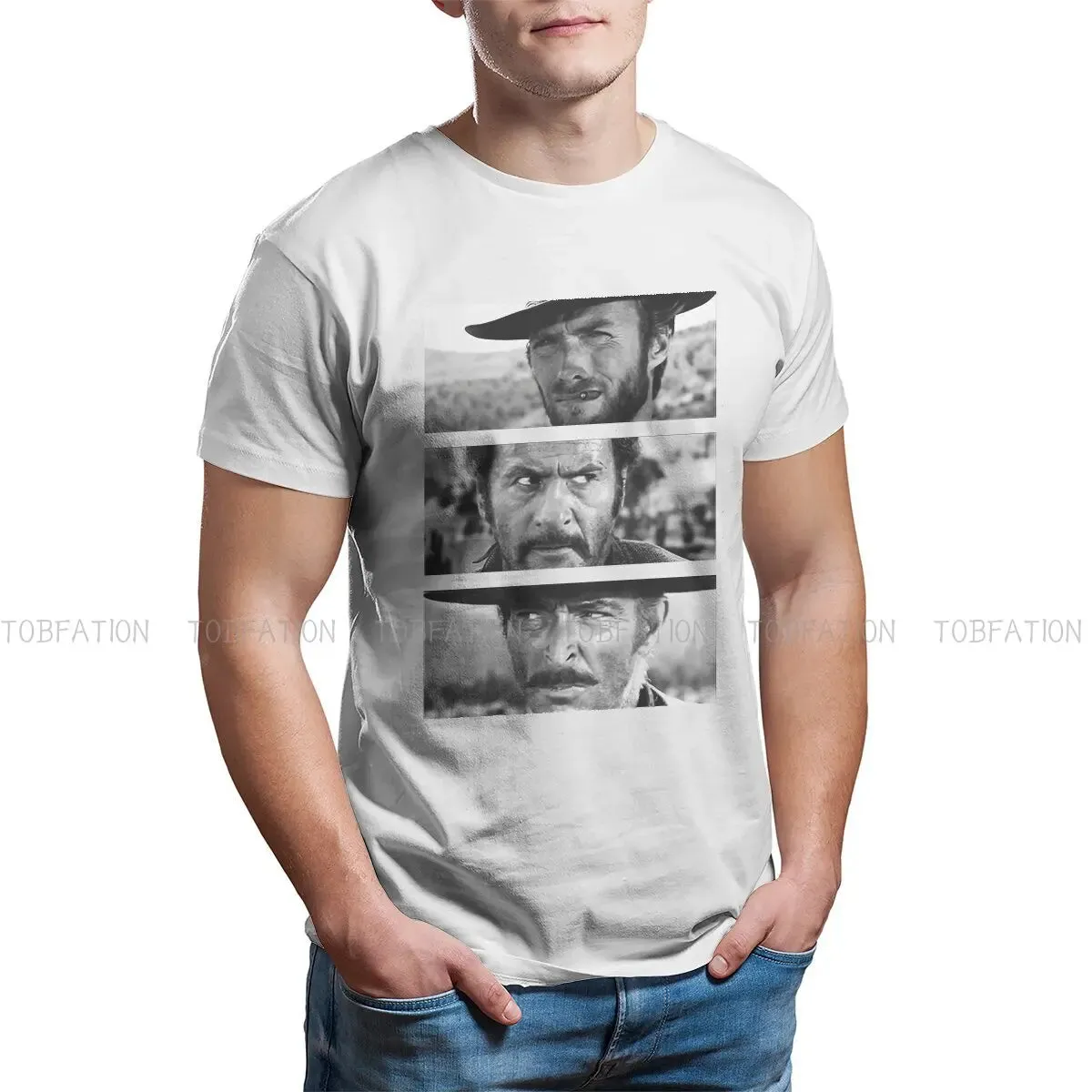 Red Dead Adventure Polyester TShirt for Men Clint Eastwood Western