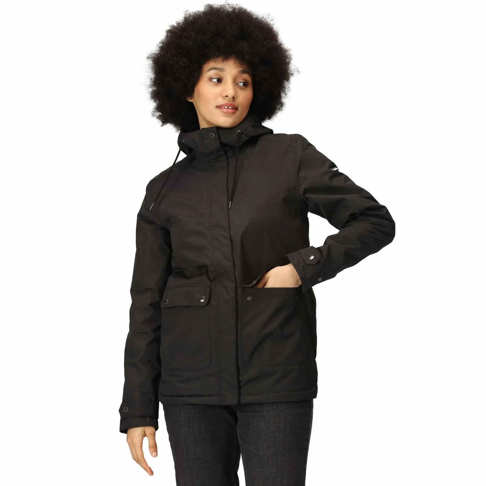 Regatta Womens Broadia Waterproof Hooded Jacket Coat