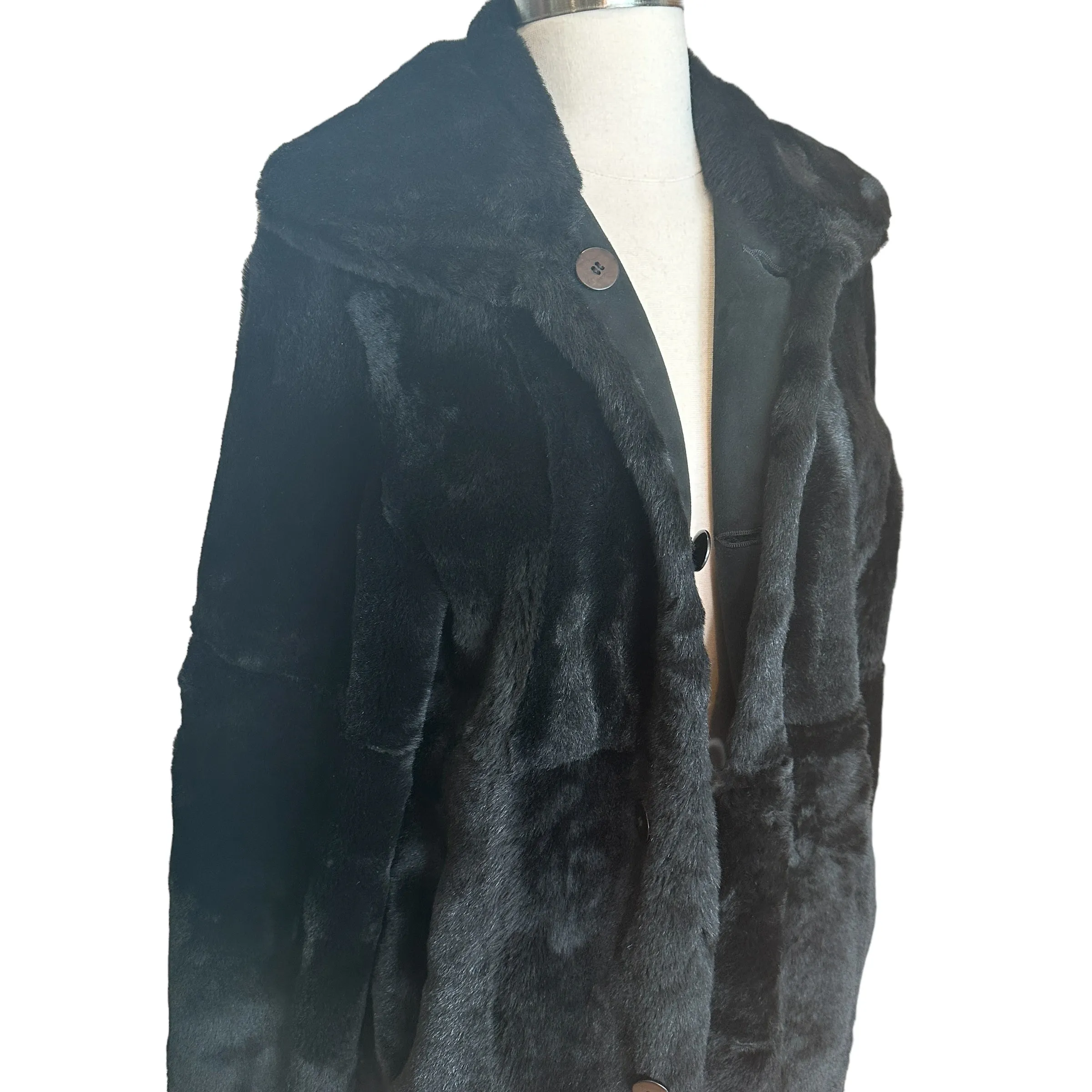 Reversible Shearling Coat - XS