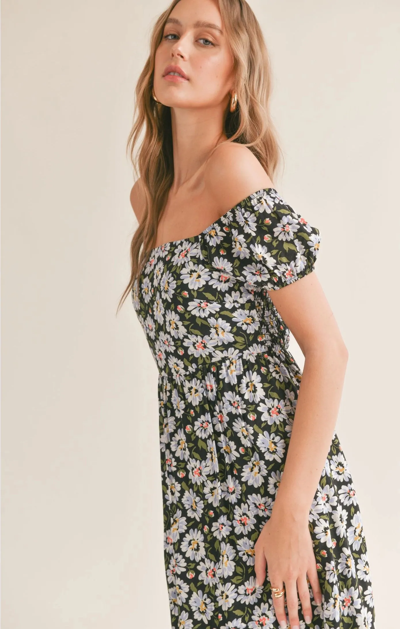 Sadie & Sage Refresh Babydoll Midi Dress