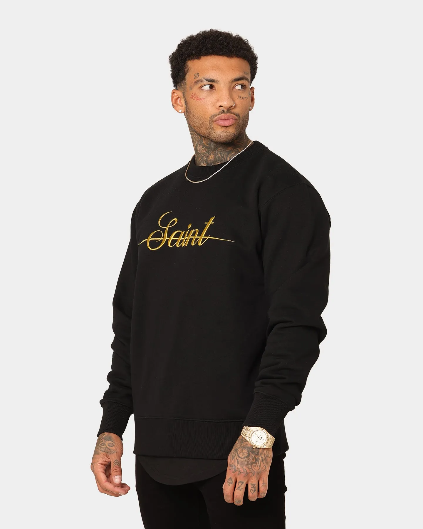 Saint Morta Saviour Crewneck Black/Gold